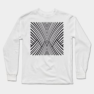 Abstract Black And White Long Sleeve T-Shirt